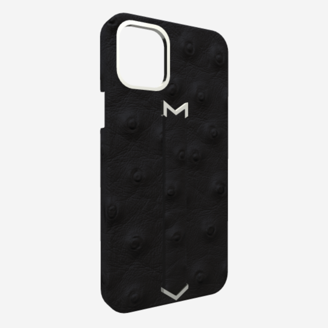 Louis Vuitton Leather Monogram Iphone 12 Max Case - Black Phone