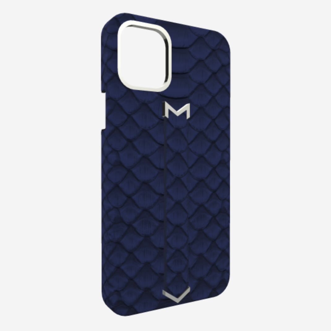 Finger Strap Case for iPhone 14 Pro Max in Genuine Python