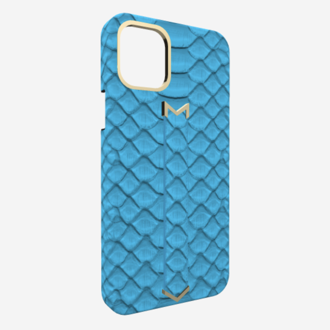 Finger Strap Case for iPhone 14 Pro Max in Genuine Python